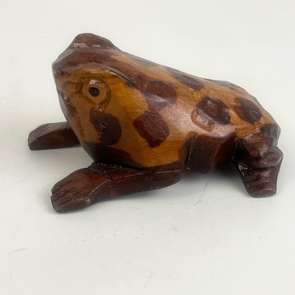 Hand Carved Wooden Frog - Picture 8 of 16